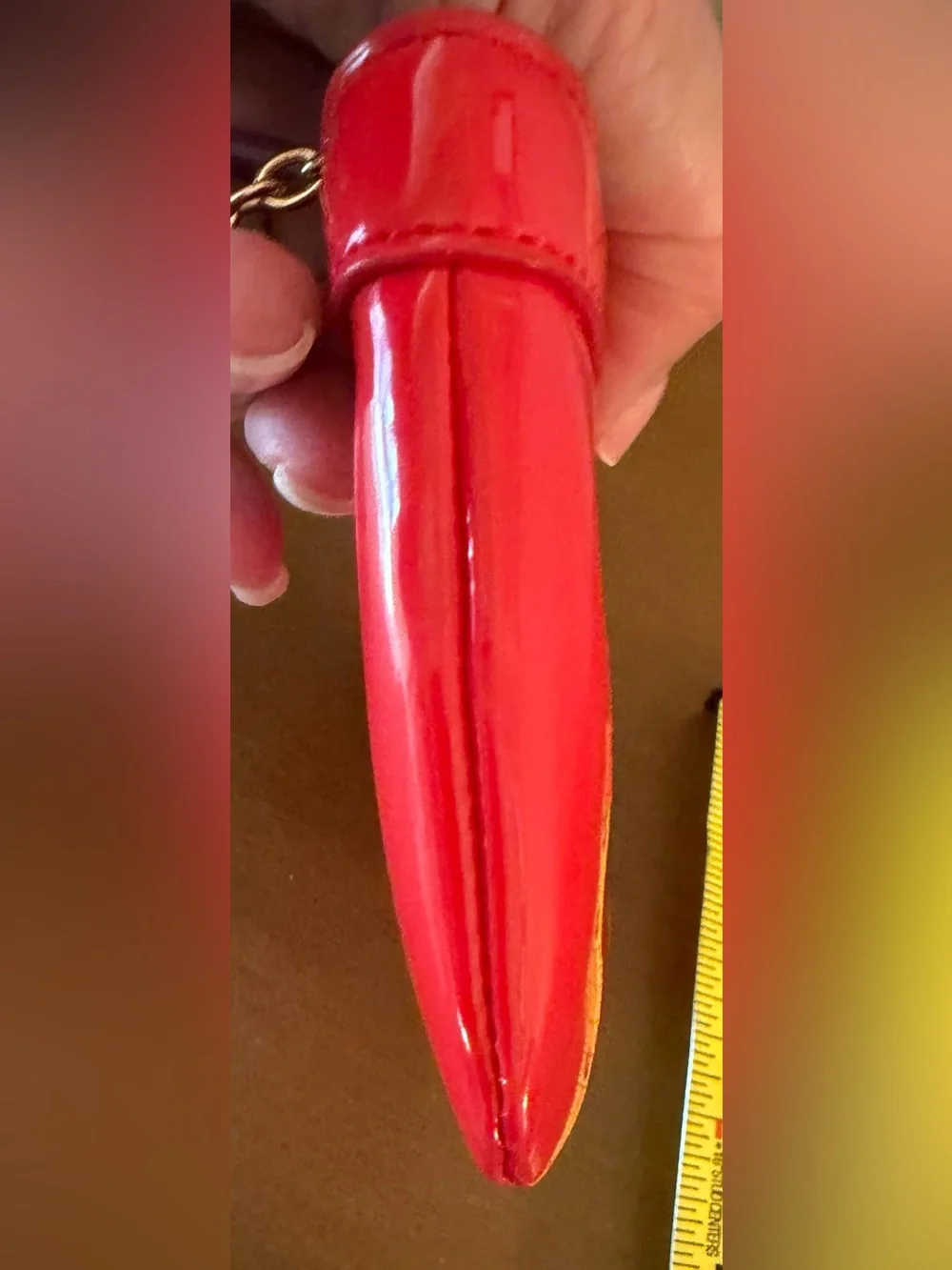 Kate Spade Bright Red Patent Leather Zip Coin Wallet